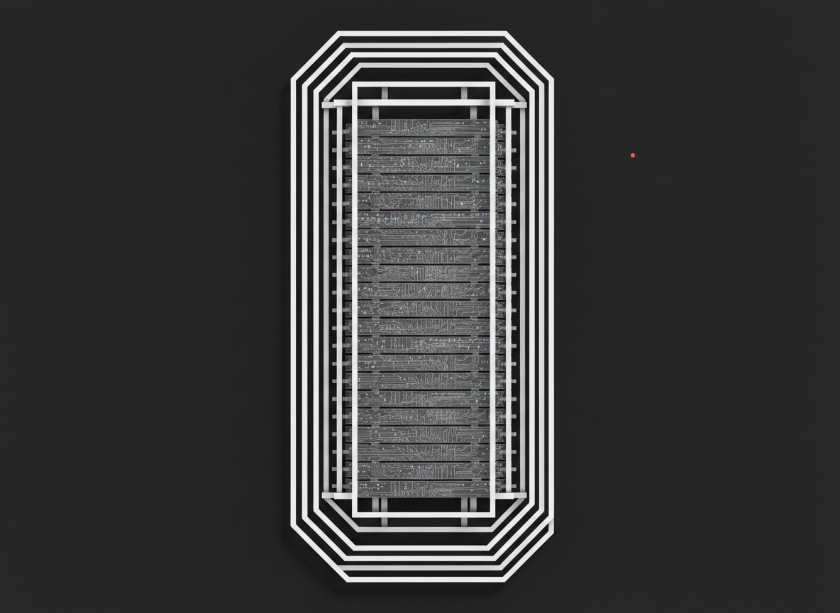 Expanding AI system architecture contained within guardrails, illustrating how growth can scale without losing governance and control.